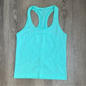 Lululemon Swiftly Race Length Mint Tank